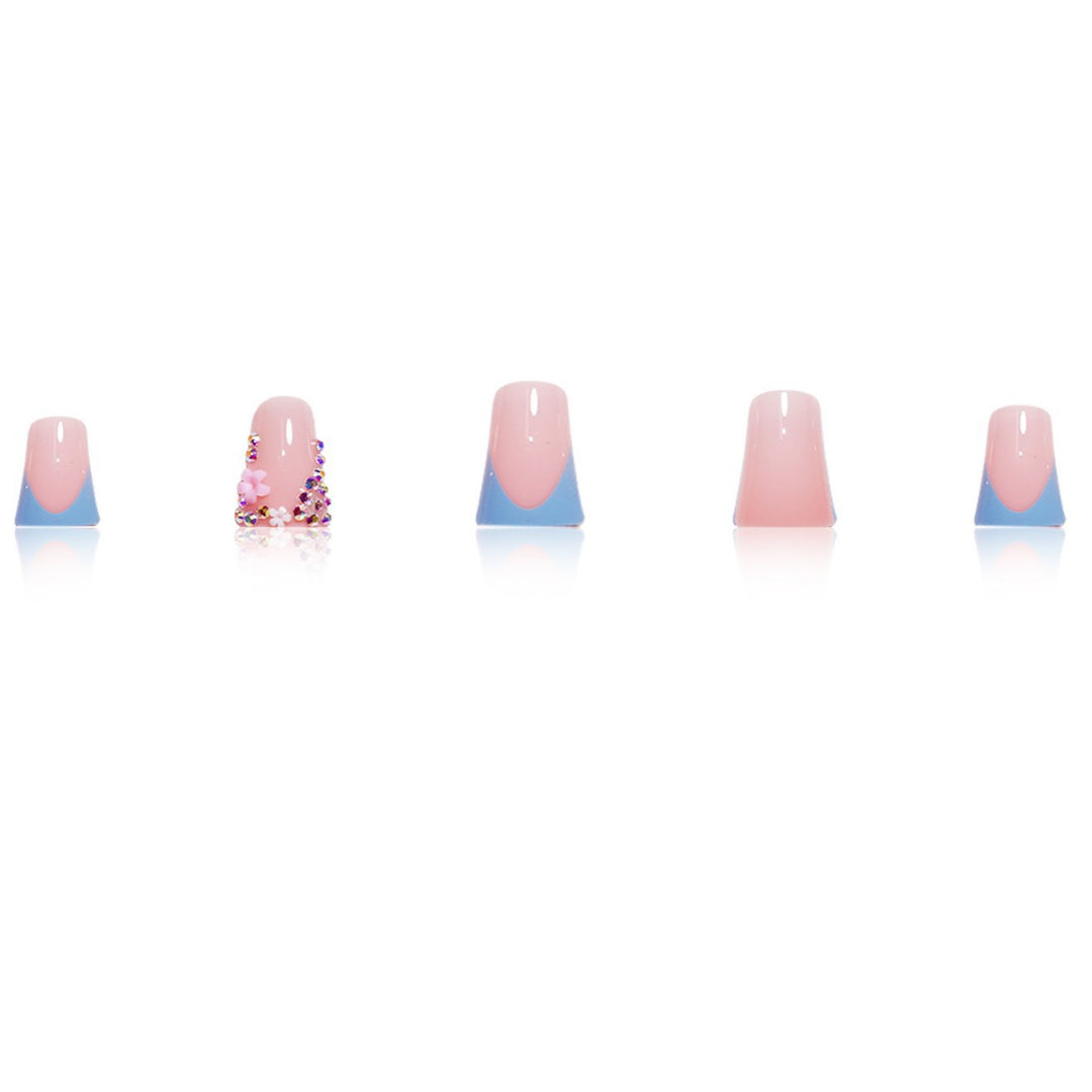 Decorative Floral Press-On Nail Enhancements Stornfield