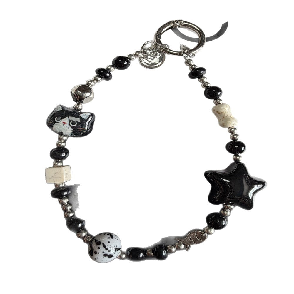 Decorative Cat-Themed Charm Keychain Stornfield