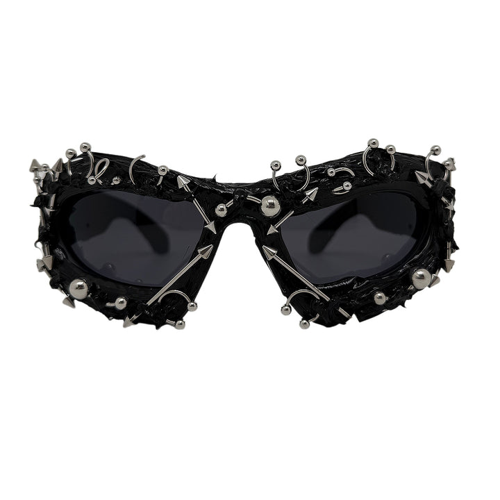 Ladies fashionable sports sunglasses with pointed details Stornfield