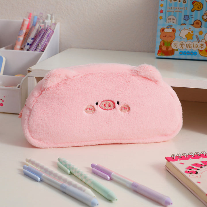 Cute Bear-Shaped Plush Pencil Case Stornfield