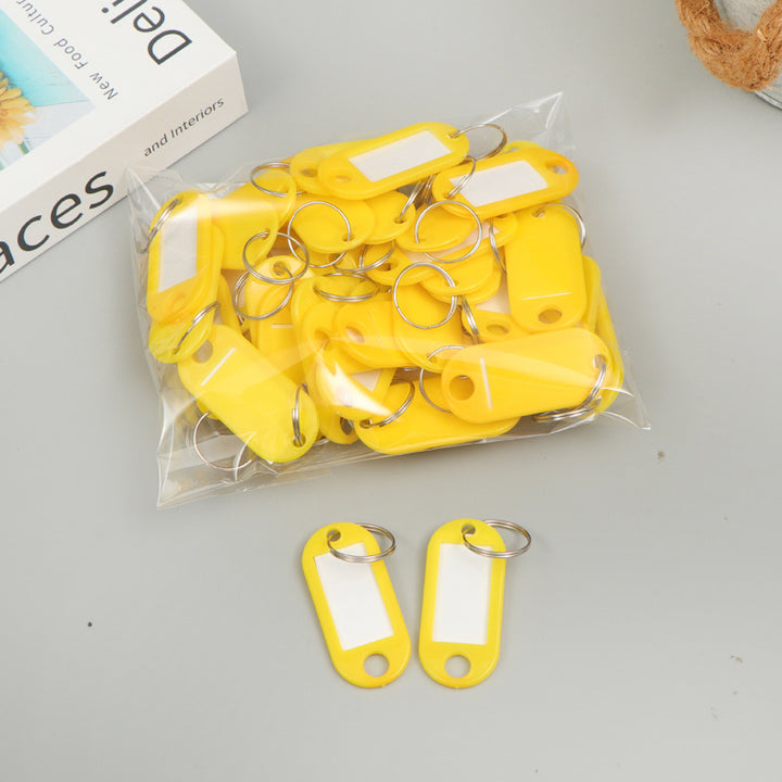 Unisex writable keychain with clear labeling field Kalsten