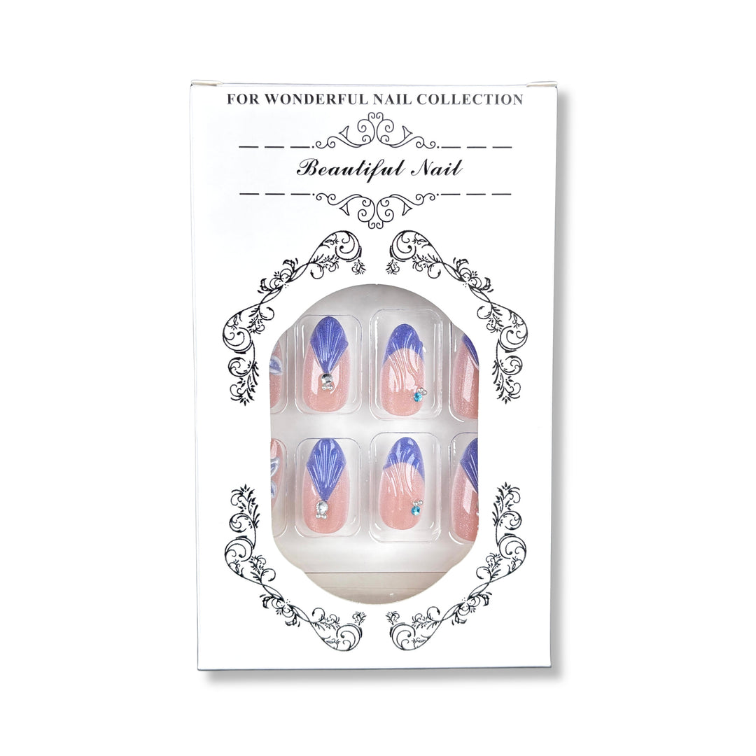 Floral Gem-Embellished Nail Art Set