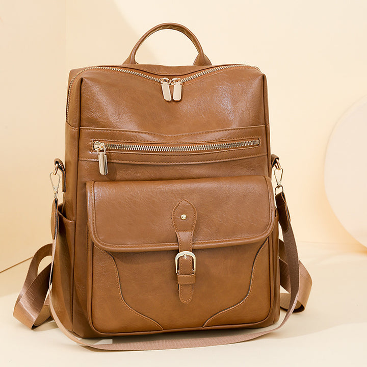 Versatile Leather Backpack Stornfield