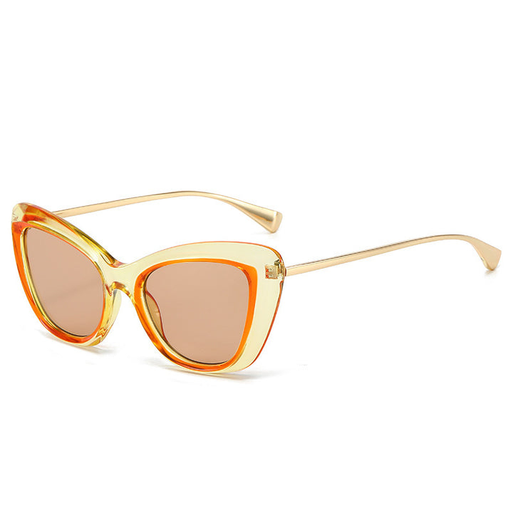 Ladies Cat-Eye Sunglasses with Elegant Metal Frame Stornfield