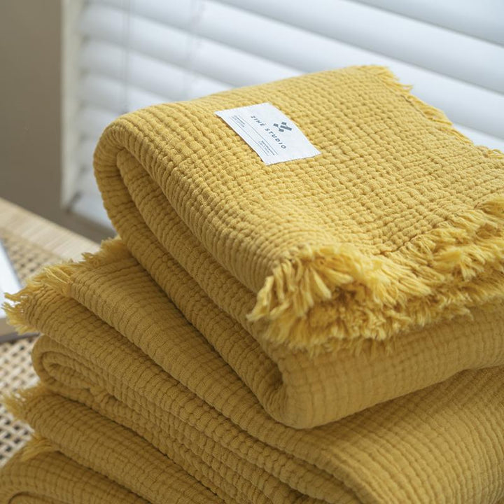 Women's cozy waffle textured blanket Stornfield