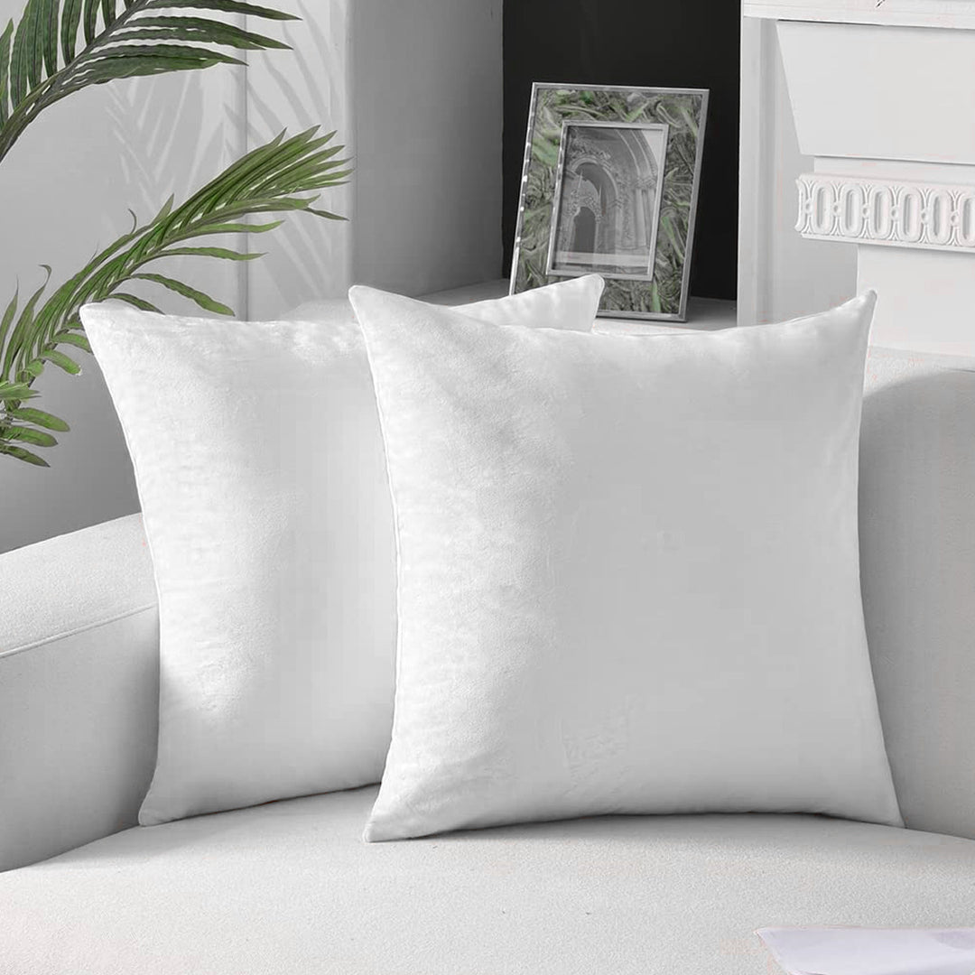 Plush Velvet Lumbar and Square Throw Pillow Covers