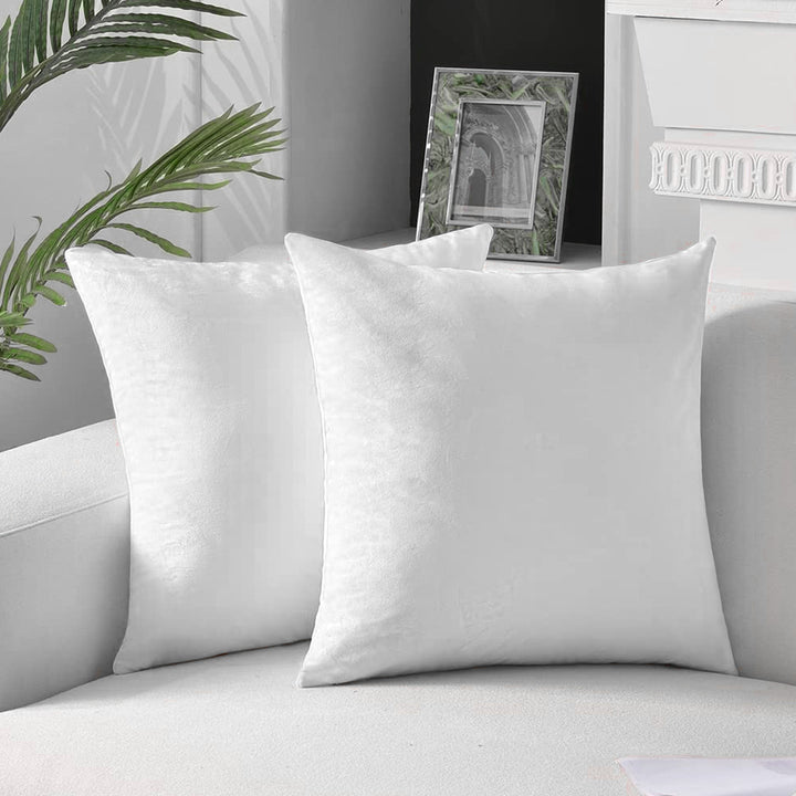 Plush Velvet Lumbar and Square Throw Pillow Covers