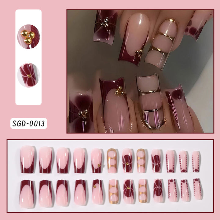 Elegant Decorative Press-On Nails Stornfield