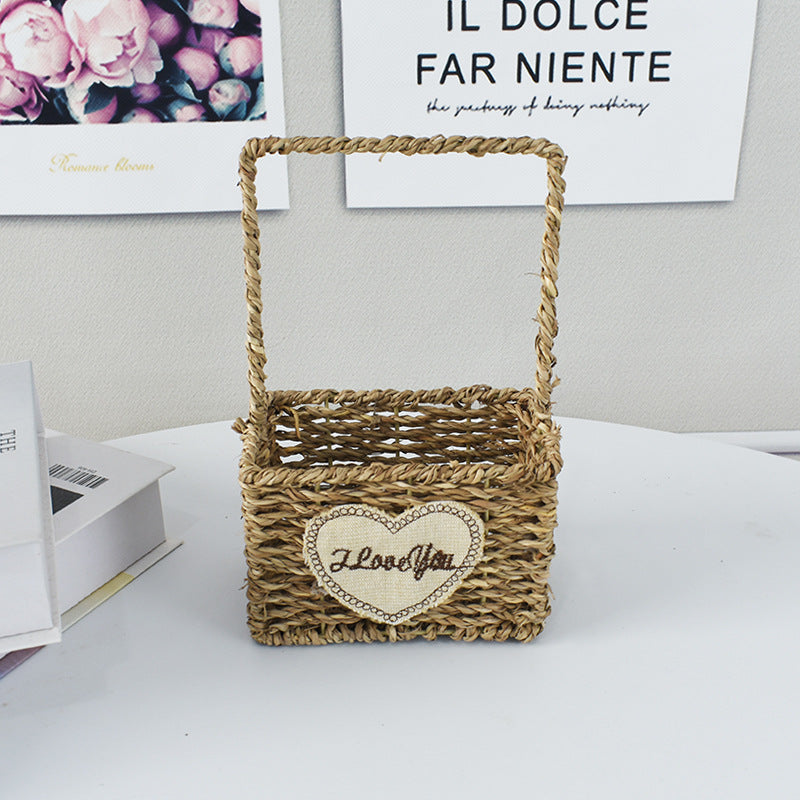 Handwoven Decorative Flower Basket Stornfield