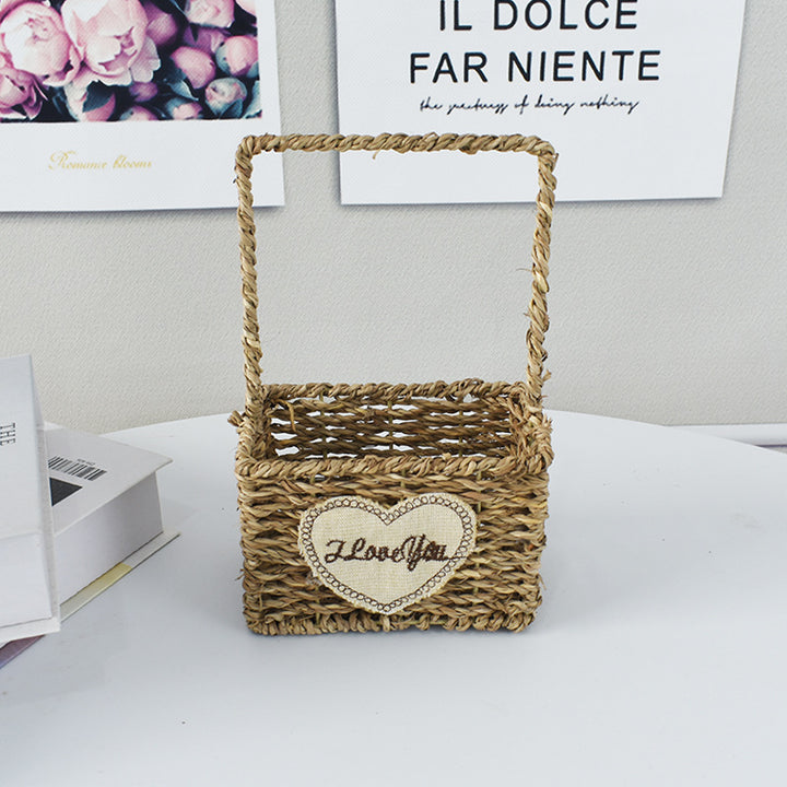 Handwoven Decorative Flower Basket Stornfield