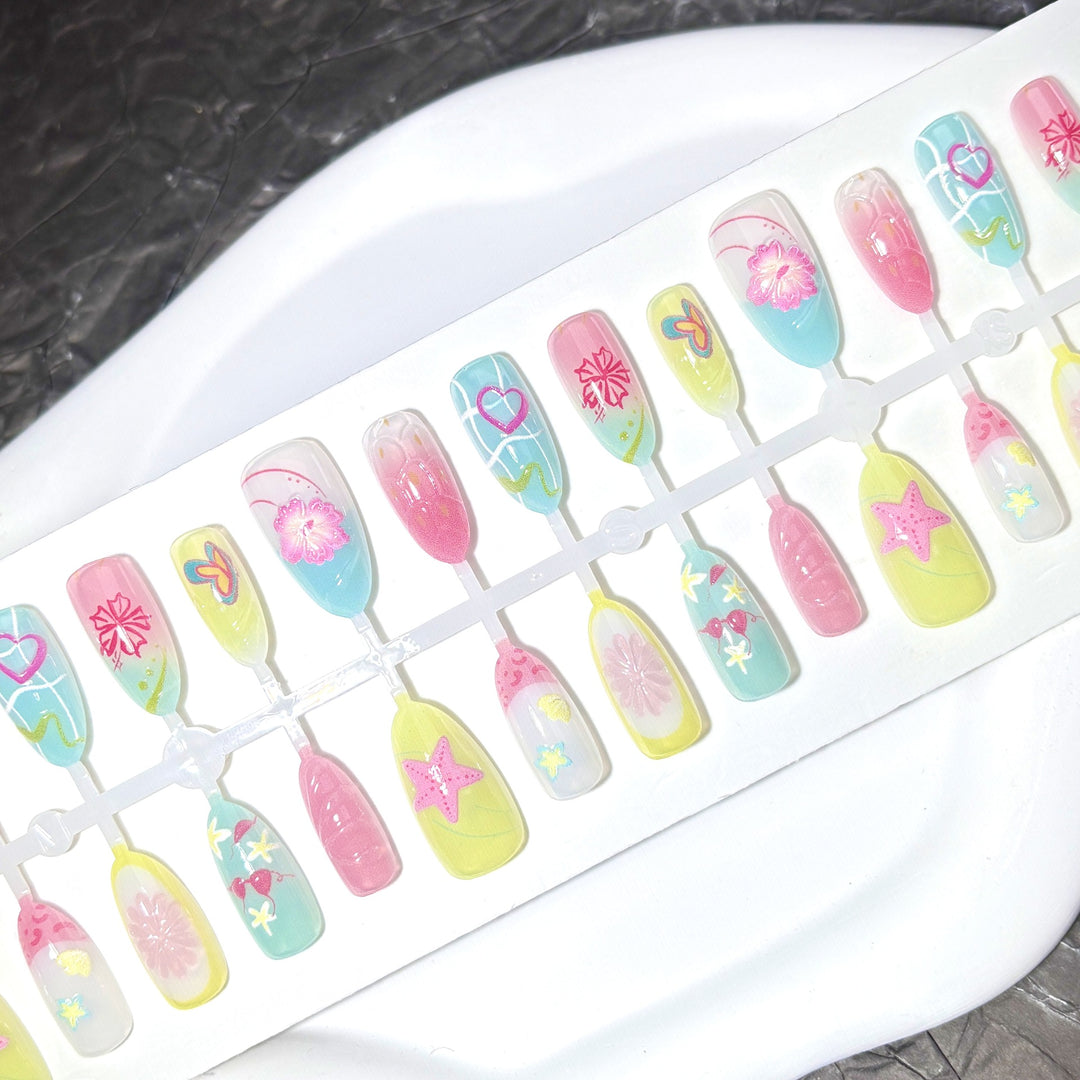 Decorative Press-On Nail Art Set 1790745587