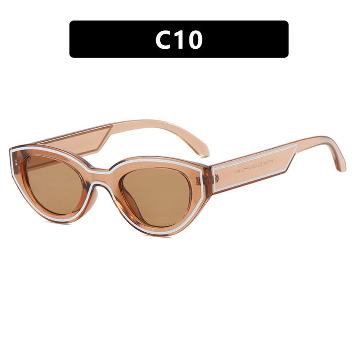 Women Cat-Eye Sunglasses with sturdy transparent frame and protective UV filter Stornfield