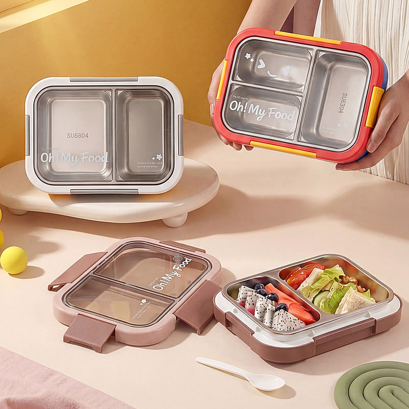 Multi-Compartment Leak-Proof Food Storage Container