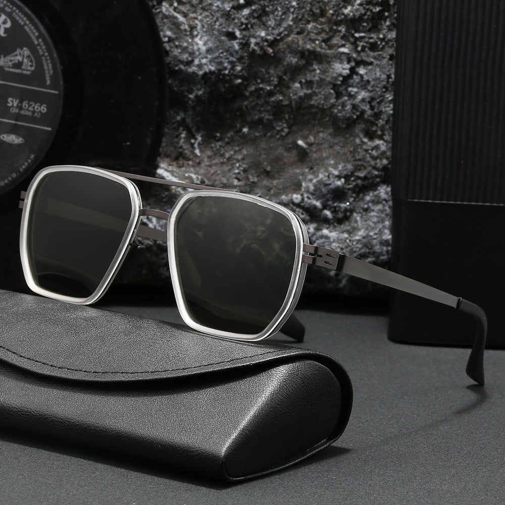 Ladies modern oversized square sunglasses Stornfield
