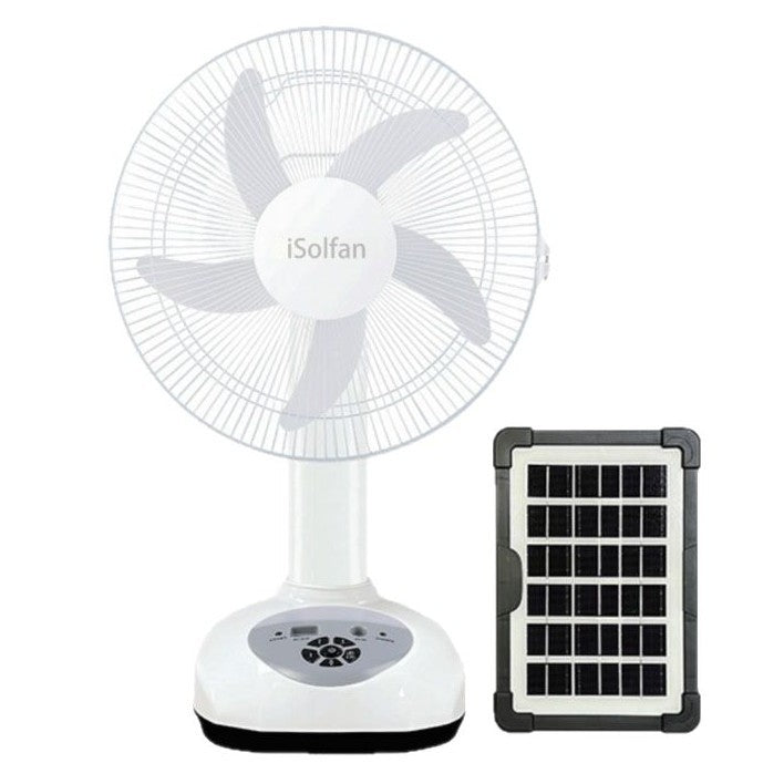 Women's Solar Powered Stand Fan with Smart Control System Stornfield