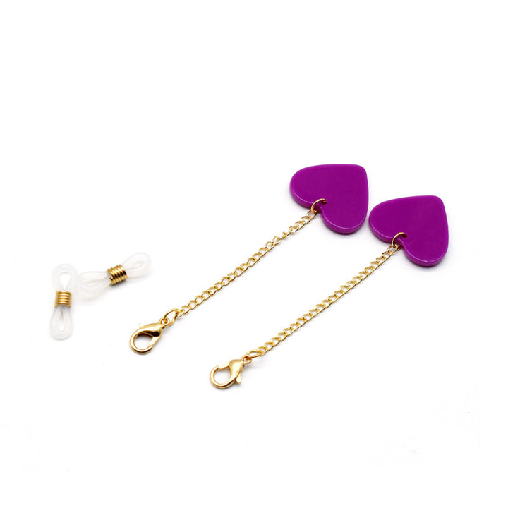 Heart-Shaped Decorative Eyewear Chain Stornfield