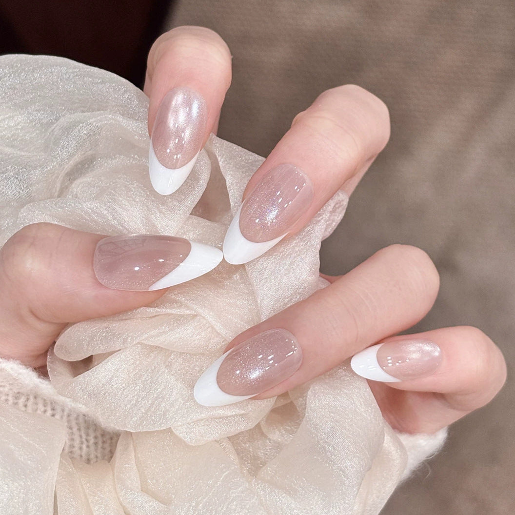 Elegant French Tip Press-On Nail Set