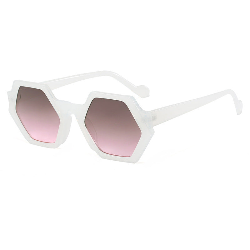 Ladies' striking sunglasses with hexagonal frame and comfortable fit Stornfield
