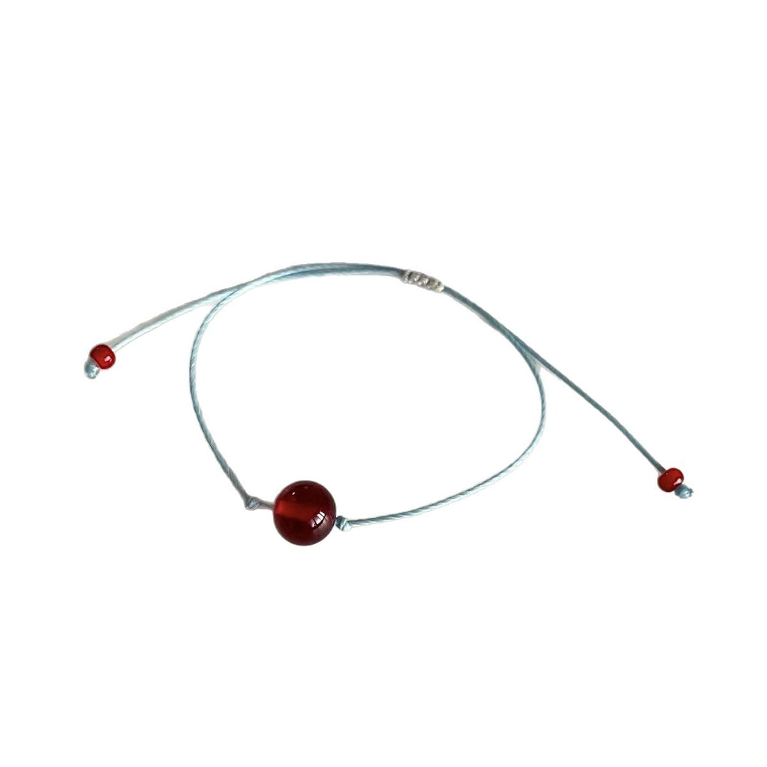Adjustable Cord and Gemstone Bracelet Stornfield