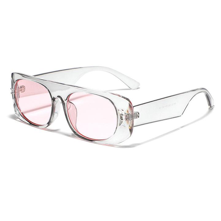 Women’s fashion sunglasses with transparent and geometric frame Stornfield