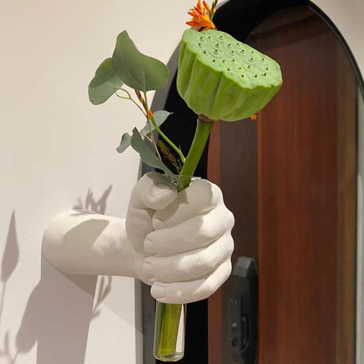 Artistic Wall-Mounted Flower Holder