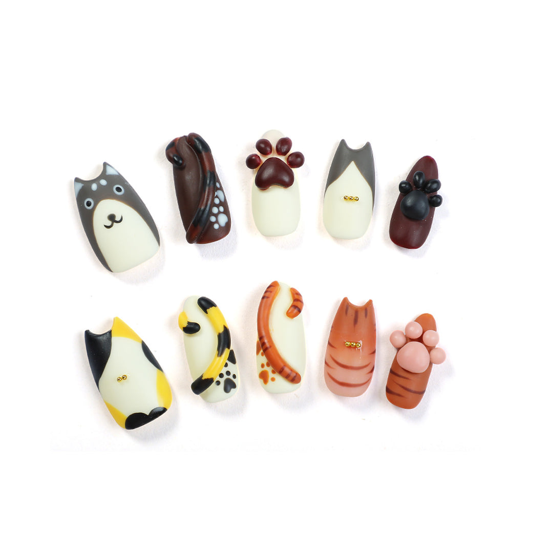 Animal Motif Artificial Nail Set Stornfield