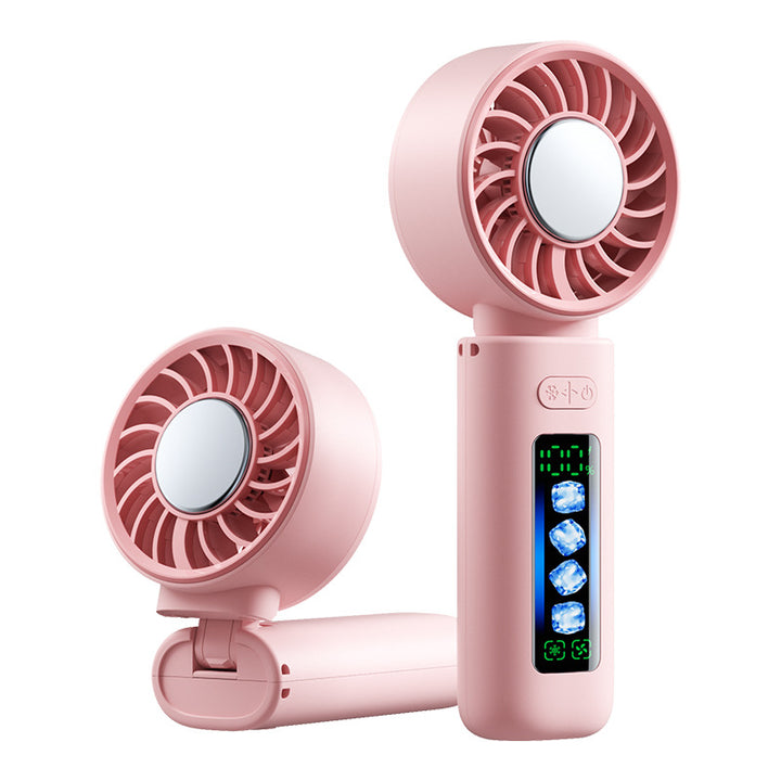 Women's portable USB Mini Fan with LED display Stornfield
