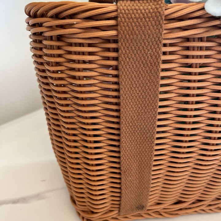 Women Handmade Storage Basket Made of Natural Material Stornfield