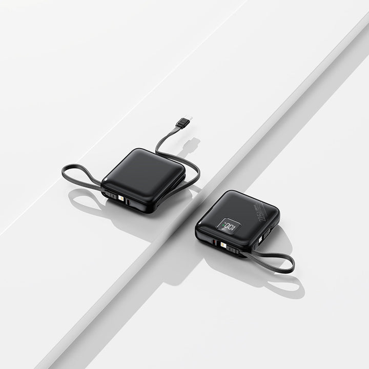 Portable power bank with integrated fast charging ports and digital battery level display Stornfield