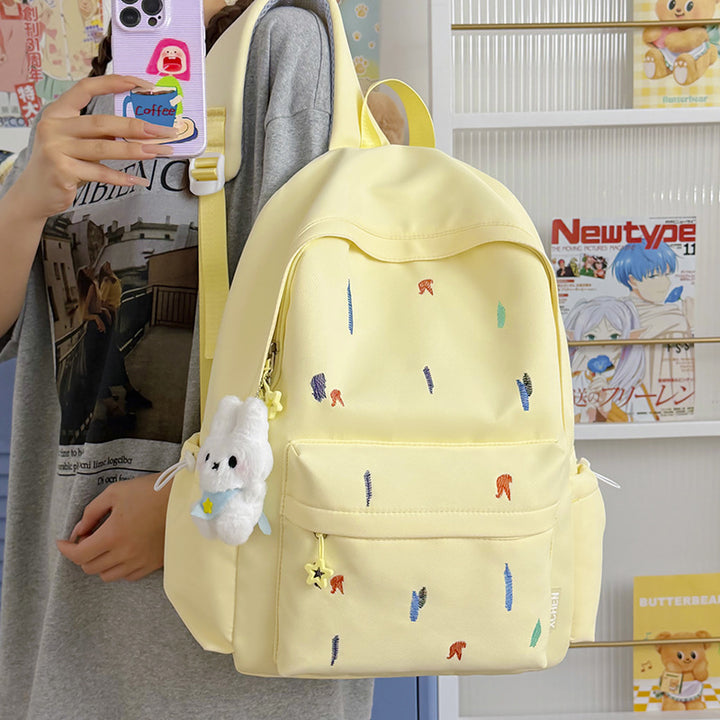 Lightweight Backpack with Cute Embroidered Design Stornfield