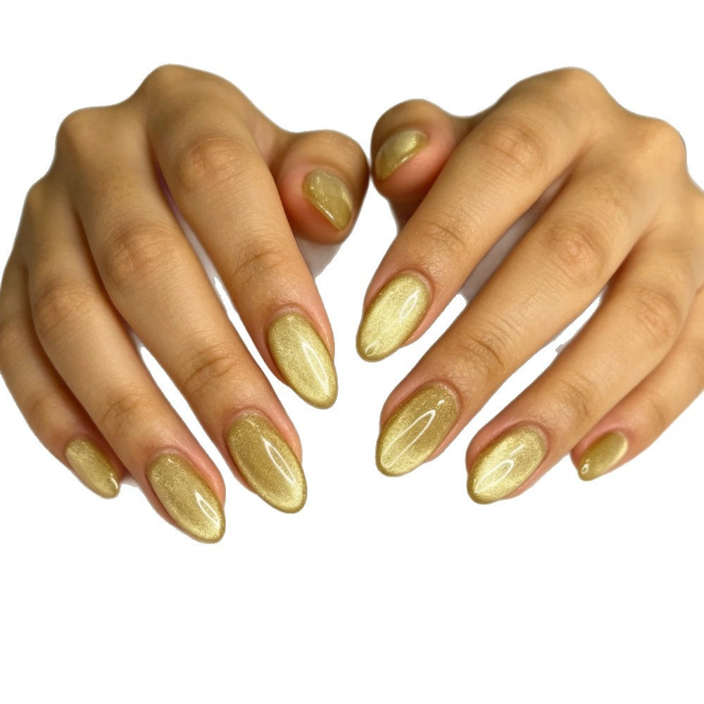 Glittering Almond-Shaped Press-On Nails Stornfield