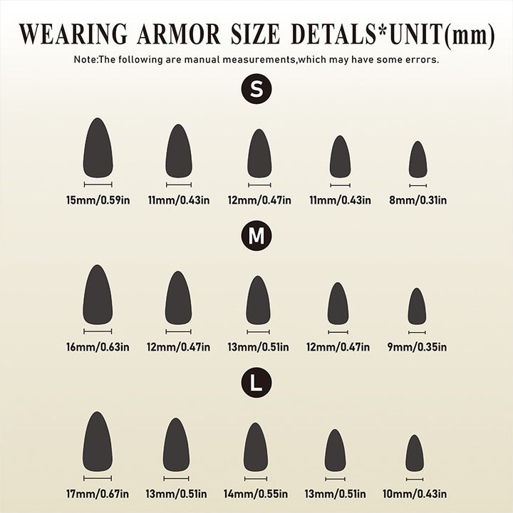 Artificial nails set with luxurious handmade designs and glamorous accents Stornfield