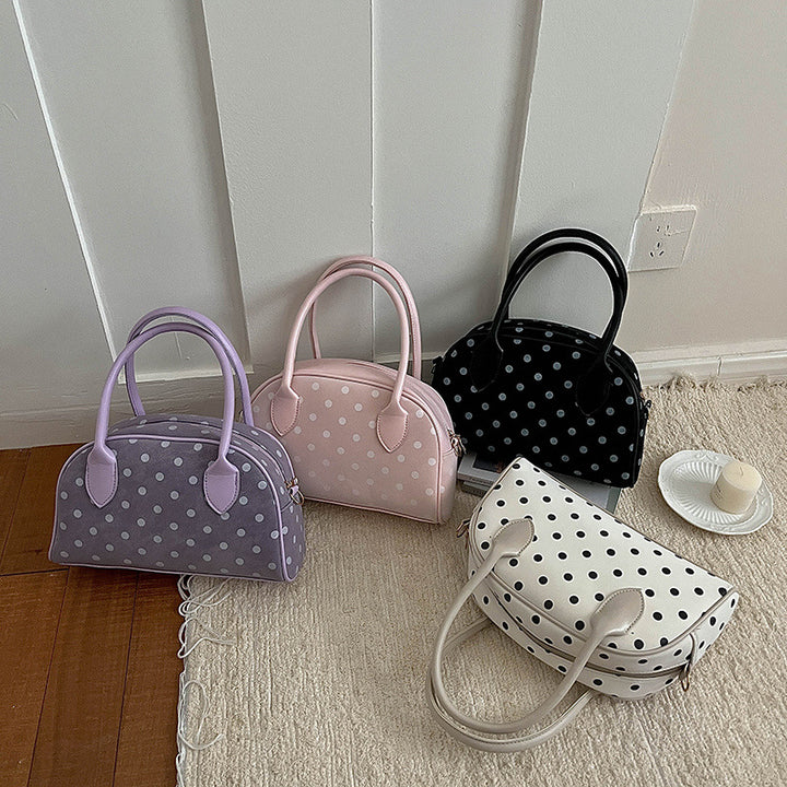 Polka Dot Handheld Satchel