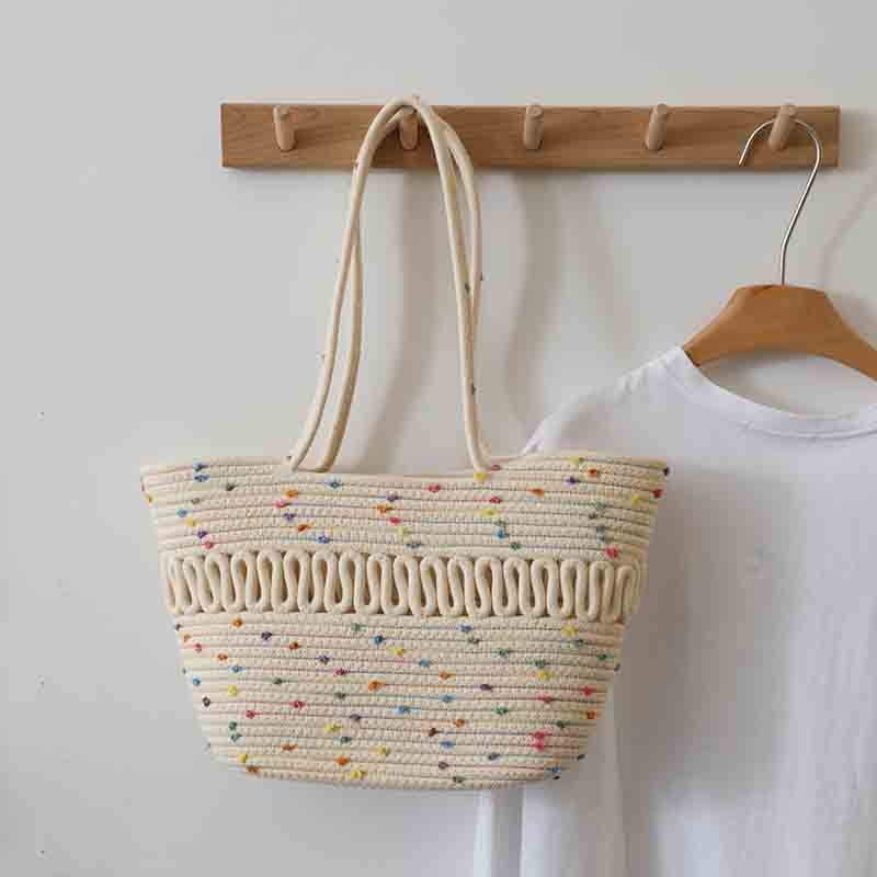 Elegant Handcrafted Beach Bag with Fine Braided Pattern Stornfield