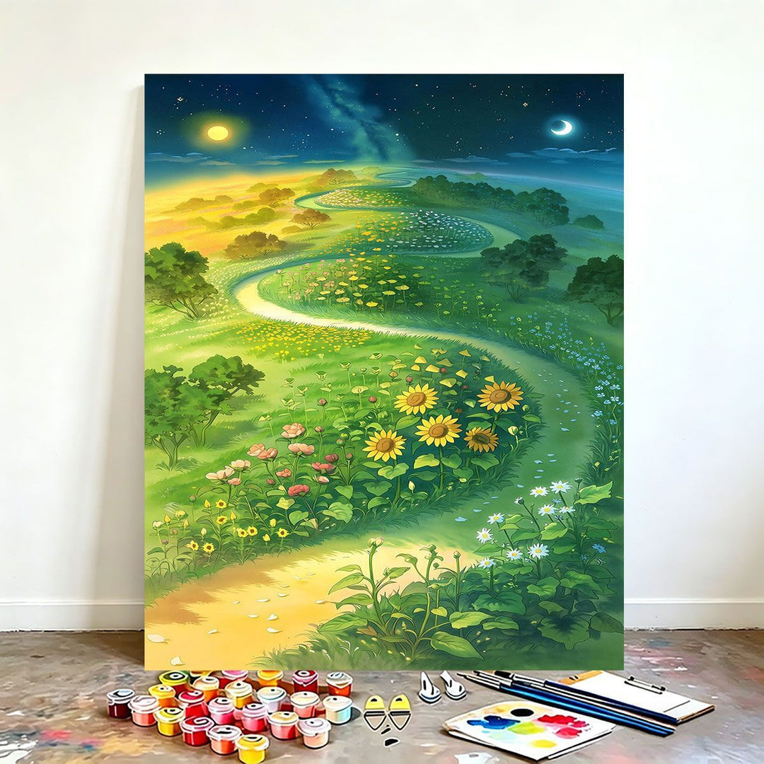 DIY Scenic Nature Paint by Numbers Art Kit Stornfield