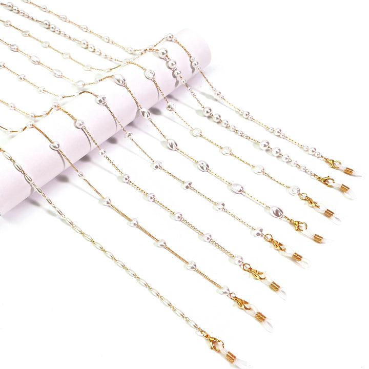 Pearl-Accented Eyewear Chain Stornfield