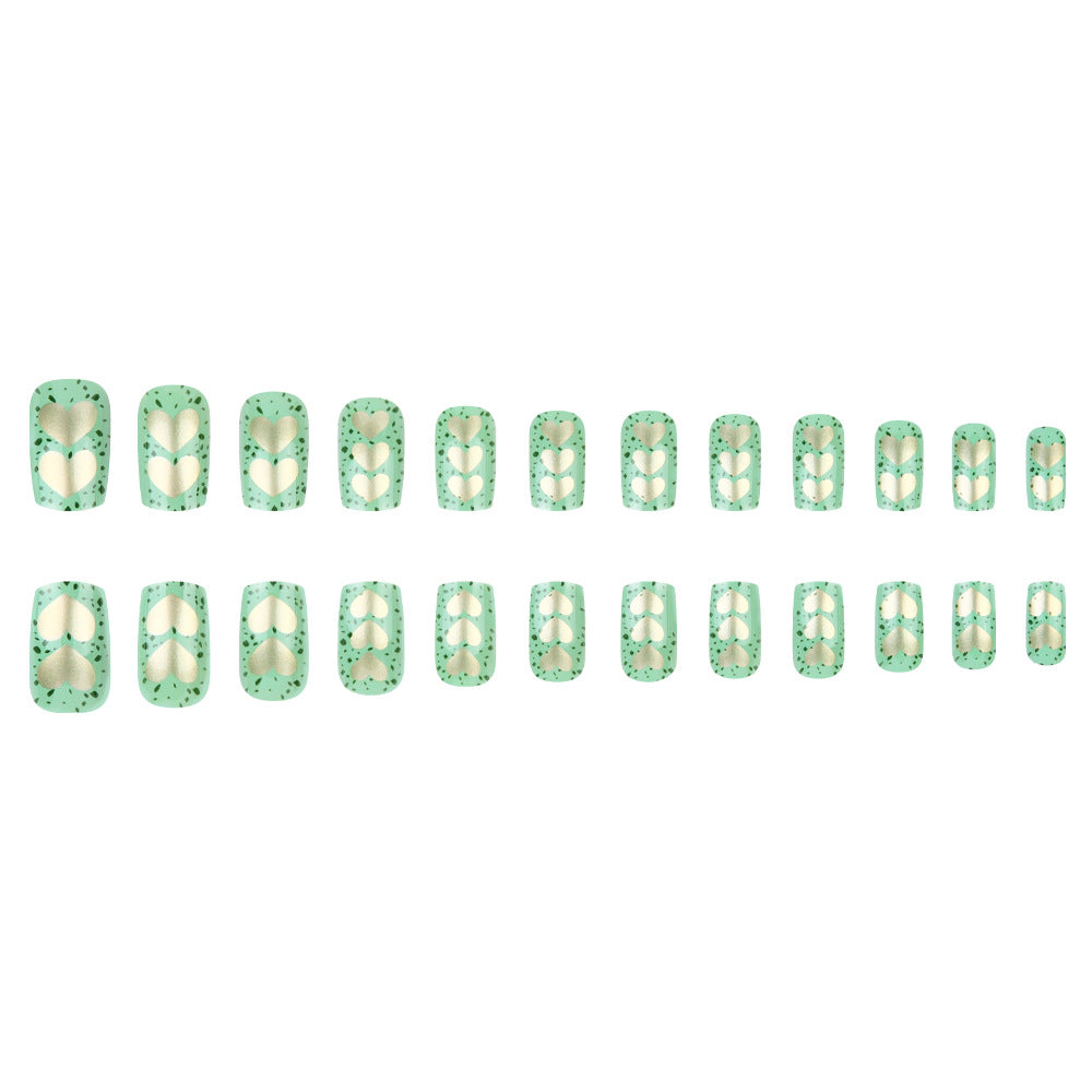 Artistic Heart-Embellished Nail Art Set Stornfield