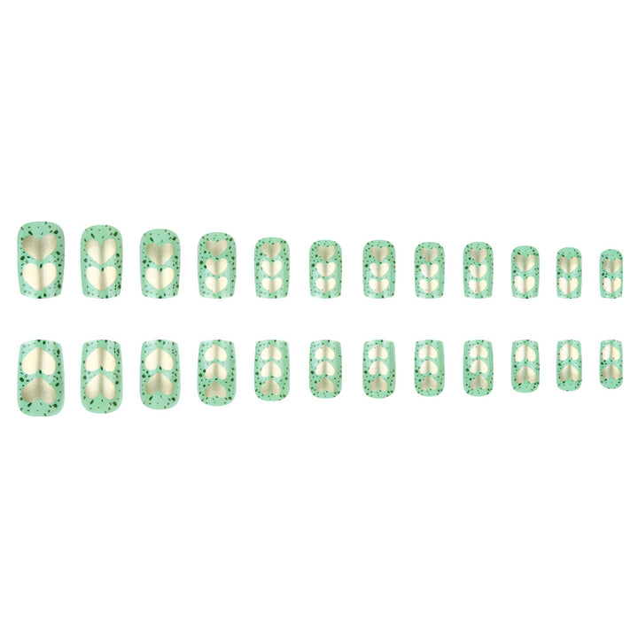 Artistic Heart-Embellished Nail Art Set Stornfield
