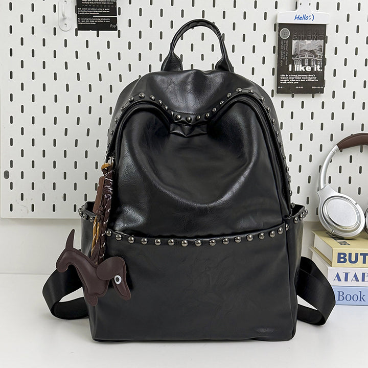 Casual Leather Backpack Stornfield