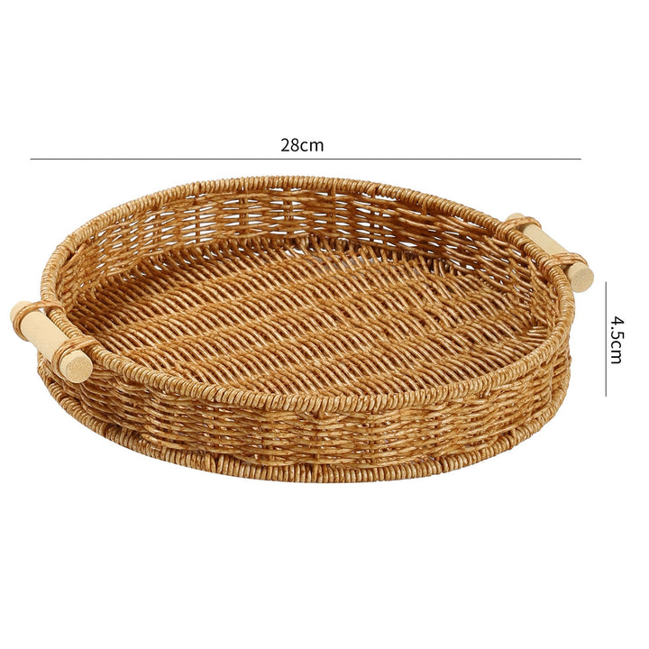 Handwoven Decorative Serving Tray Stornfield