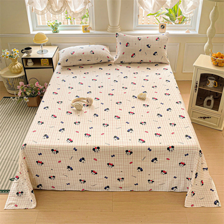 Cartoon-Themed Fitted Bed Sheet Set