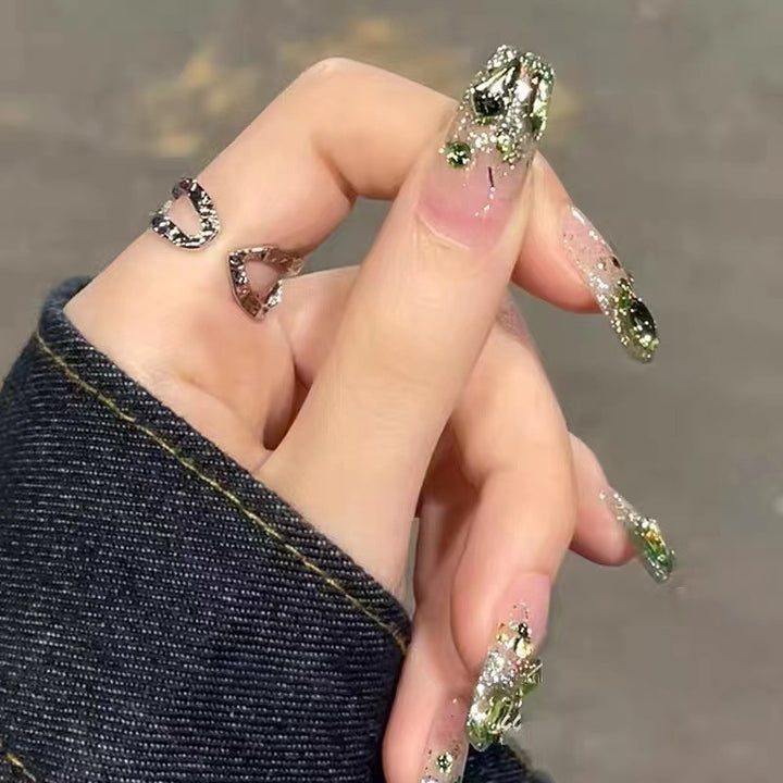 Glittering artificial nails in modern design Stornfield