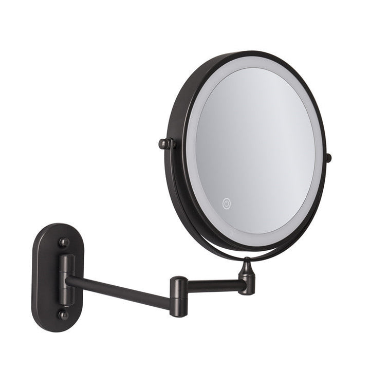 Stornfield | Rechargeable wall-mounted shaving mirror | 360° rotation. 1X/10X magnification and adjustable LED lighting for use in the bathroom