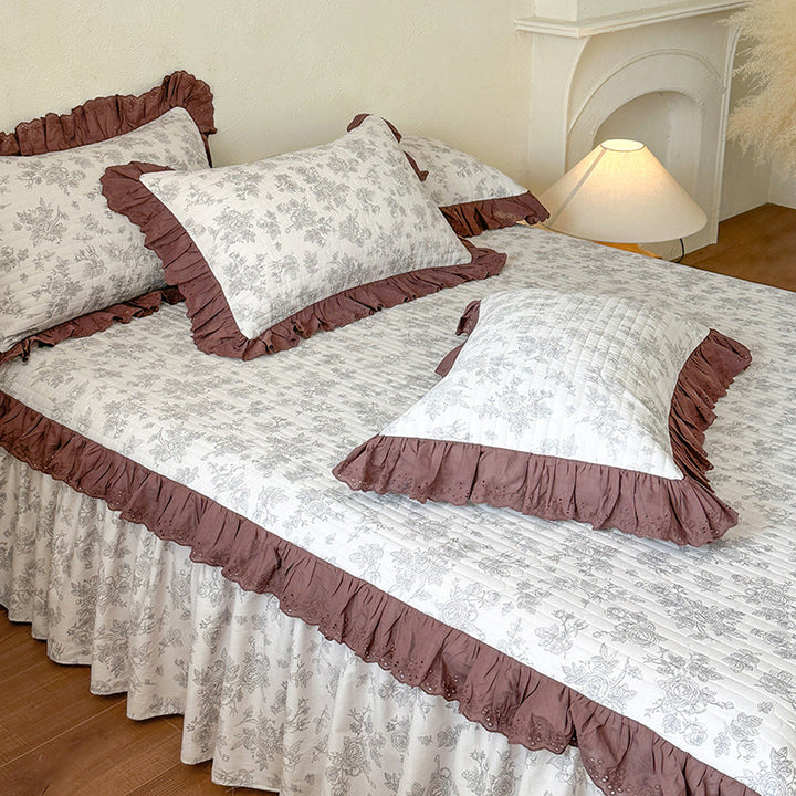 Floral Print Bedspread Set