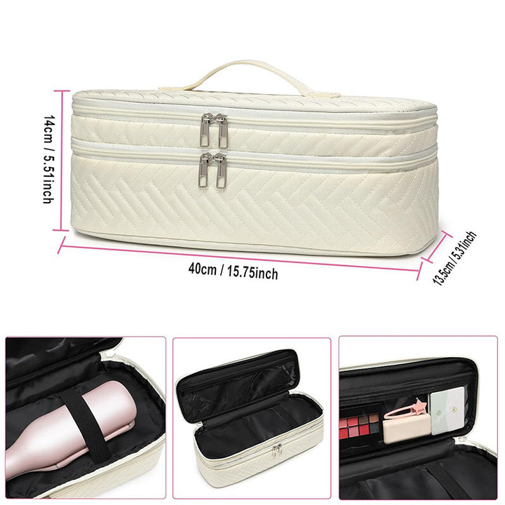 Cosmetic organizer bag for hair dryers and styling tools Stornfield