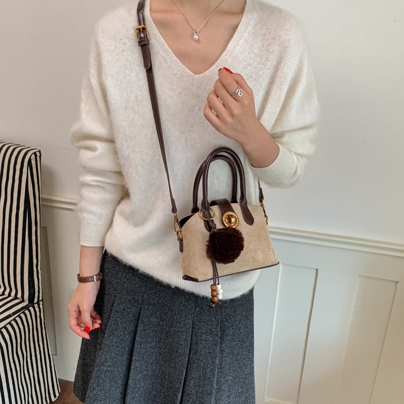 Handheld Suede Purse