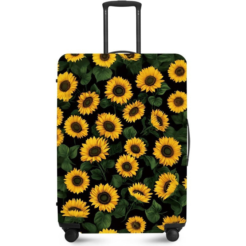 Unisex nan elastic suitcase cover with UV-resistant motif print and zip opening Stornfield