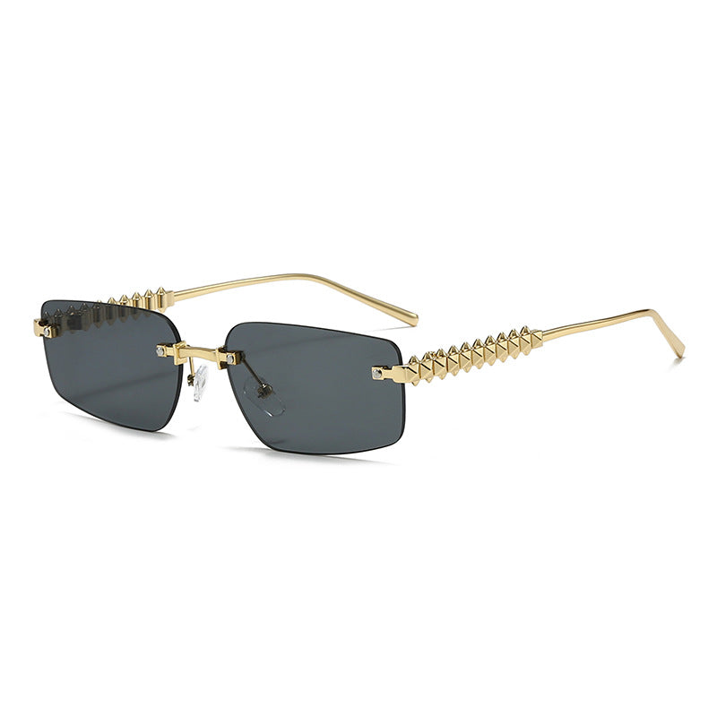 Women's fashion rectangular glasses with extravagant accents Stornfield