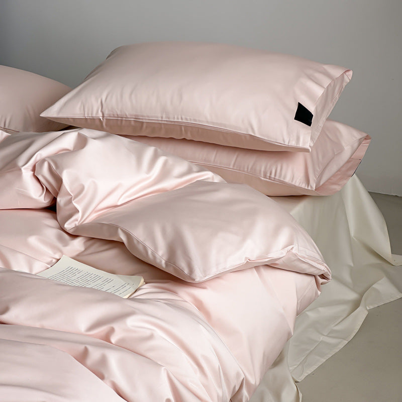 Luxury Cotton Sateen Duvet Cover Set with Envelope Pillowcases