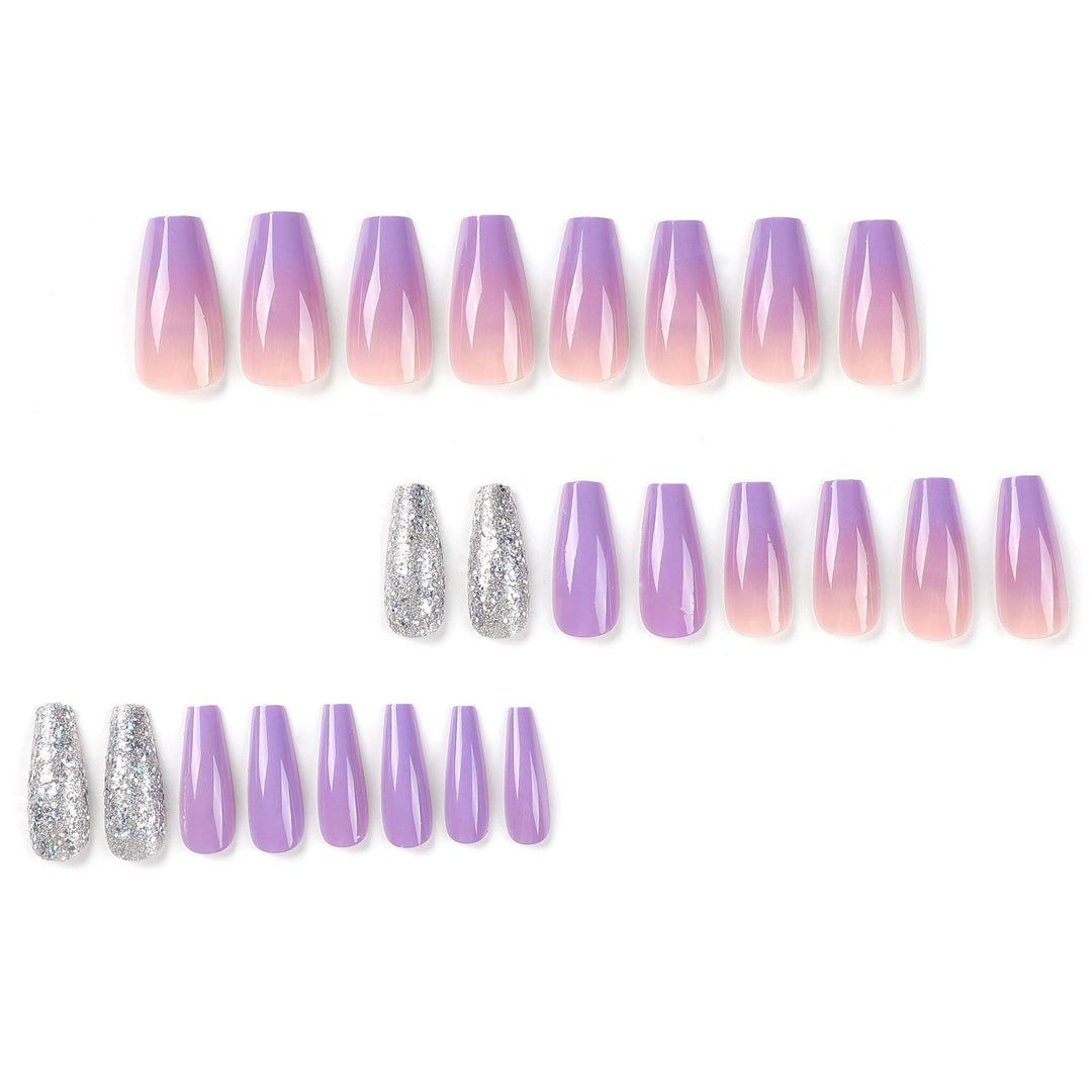 Artistic Nail Extensions with Glitter Design Stornfield